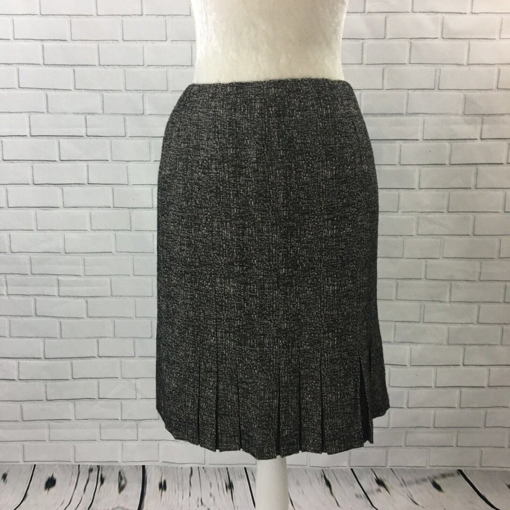 Anne Klein Women's Skirt Tweed Look Suit Separates Pleated Career Professional 0